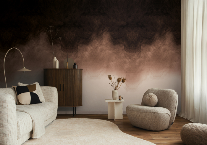 79239-5 Панно AS Creation 159*280, Облачная вуаль шоколад